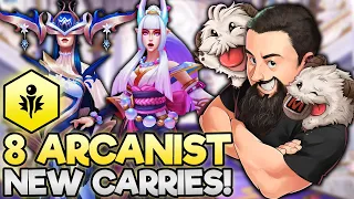 8 Arcanist - Hype New AP Carries!! | TFT Inkborn Fables | Teamfight Tactics