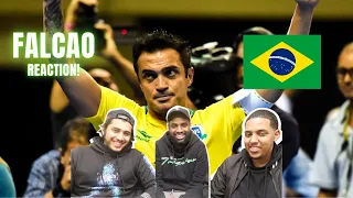 FIRST TIME REACTION TO FALCAO (Futsal King) | Half A Yard Reacts