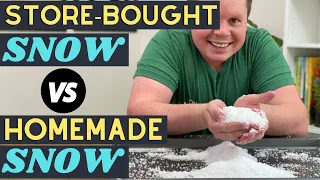 Store Bought Instant Snow VS Homemade Instant Snow
