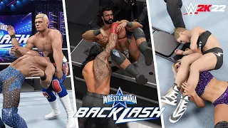 WWE Wrestlemania Backlash 2022 Full Show Simulation - WWE 2K22 Highlights