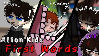 Afton Kids First Words || Gacha Club