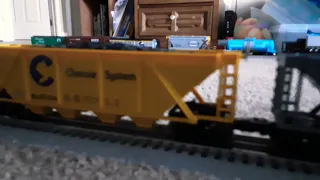 Union Pacific coal drag in O scale