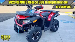 Here is what's new on the 2023 CFMoto CForce 600 : In Depth Review : Compared to the 2022