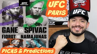 UFC PARIS | GANE vs. SPIVAC | FULL CARD - PICKS & PREDICTIONS!!!