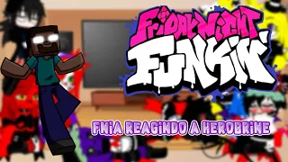 fnia reagindo a herobrine mod fnf