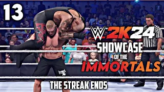 WWE 2K24 - 2K SHOWCASE - Ep 13 - The Streak Ends | Brock Lesnar vs Undertaker