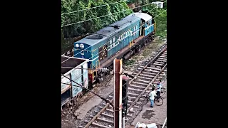 😱😍Oldest Diesel Loco Goods Train Indian Railways🔥🔥#train #travel #shorts #shortsvideo #nature