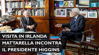 Mattarella incontra il Presidente d’Irlanda, Michael Daniel Higgins