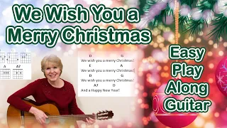 We Wish You a Merry Christmas (Easy Guitar Key of D)