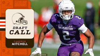 CB Cameron Mitchell gets The Draft Call at No. 142 Overall | Cleveland Browns