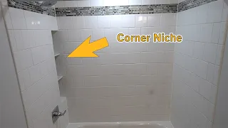 Corner Niche in a Tub Surround I PLAN LEARN BUILD
