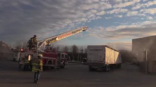 Totowa NJ Fire Department Operates at a minor Trailer Fire 301 Maltese Drive