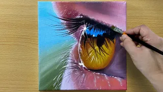 How to draw Eyes / Acrylic painting for beginners / 아크릴화