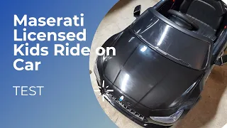 Maserati Licensed Kids Ride on Car - Test