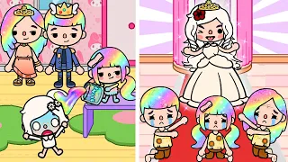 Albino Girl Become Real Princess | Toca Life Story | Toca Boca