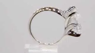 Серебряное кольцо Hot Diamonds с бриллиантом и кристаллом Сваровски