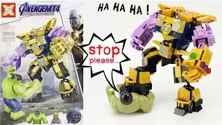 Unoffical LEGO MEGA THANOS  MECH ROBOT VS HULK AVENGERS ENDGAME SX4008 Unofficial lego lego videos