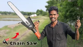 Chainsaw Attachment For Angle Grinder | Electric Chainsaw | DIY Chain saw Attachment