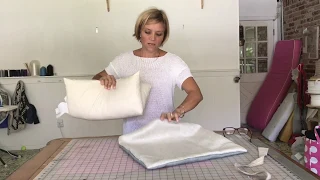 how to make a pillow with an invisible zipper