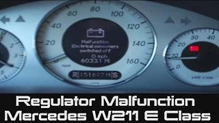 SOLVED - How To FIX Mercedes Regulator | Malfunction Electrical Consumers Switch Off | W211