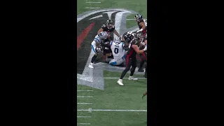 Brian Burns with a Sack vs. Atlanta Falcons