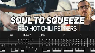 Red Hot Chili Peppers - Soul To Squeeze (Guitar lesson with TAB)