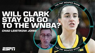 Will Caitlin Clark STAY or head to the WNBA? Chad Leistikow gives insight 👀 | The Pat McAfee Show