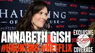 Annabeth Gish  interviewed at #Netflix's The #Haunting of Hill House S1 Premiere Event