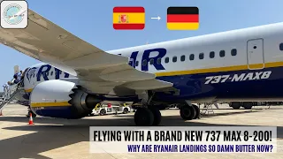 (4K) TRIPREPORT | Palma - Hamburg | new Ryanair Boeing 737 MAX 8 | butter landing | flying2travel