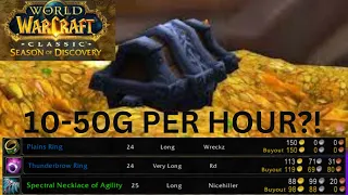 Best Solo Gold Farm Wow Clasic SOD 10-50G/HR