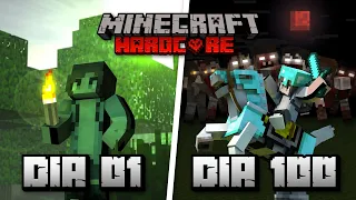 EU SOBREVIVI 100 DIAS EM UM APOCALIPSE ZUMBI NO MINECRAFT HARDCORE #6 - O VULCÃO