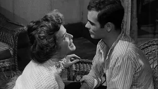 "Stop suspecting me!" -- Katharine Hepburn and Dean Stockwell in Long Day's Journey Into Night