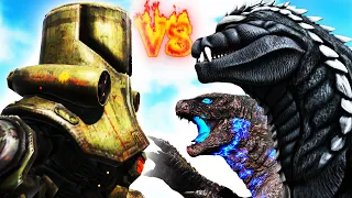 GODZILLA EVOLUTIONS vs PACIFIC RIM CHERNO in ARK