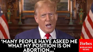 BREAKING NEWS: Trump Makes Major Campaign Announcement On His Abortion Policy