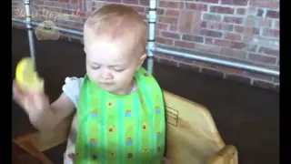 Babies Eating Lemons for the First Time Compilation 2015 Part 3 Дети едят лимон!