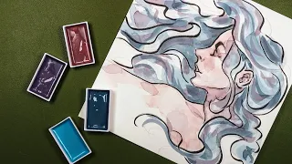 Swatching & Painting with Kuretake's 'Art Nouveau' Watercolor Set