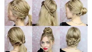 7 ПРОСТЫХ И БЫСТРЫХ ПРИЧЕСОК НА КАЖДЫЙ ДЕНЬ НЕДЕЛИ | SIMPLE HAIRSTYLES FOR EVERYDAY | PEINADOS