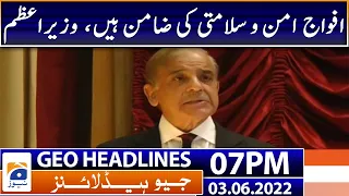 Geo News Headlines 7PM | PM Shehbaz Sharif Inaugurates East Bay Expressway in Gwadar | 3rd June 2022