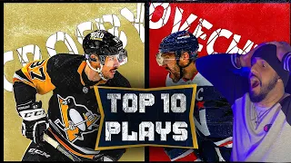 TOP 10 ALL TIME PLAYS FROM SIDNEY CROSBY AND ALEX OVECHKIN • REACTION 🔥😱