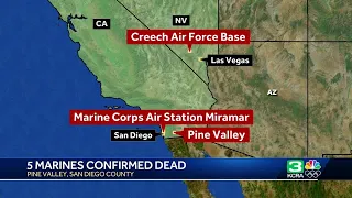 5 Marines killed in helicopter crash outside San Diego are identified