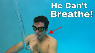 Is It Really Impossible To Breathe Through a Tube Underwater?