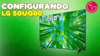 LIGANDO A NOVA SMART TV 4K 50" LG 50UQ80 2022: MELHOR SMART TV 4K CUSTO BENEFÍCIO?