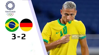 Brazil vs Germany 3-2 Highlights & Goals | Olympics 2020