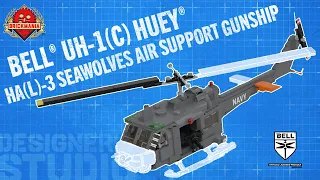 UH-1(C) Huey Gunship - Brickmania Designer's Studio
