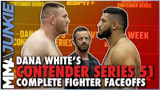 Dana White's Contender Series 51 Full Fight Card Faceoffs