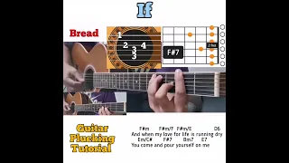 If - Bread guitar chords w/ lyrics & plucking tutorial