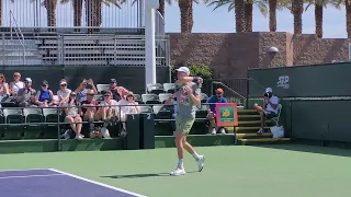 Jannik Sinner practice, Indian Wells 2023