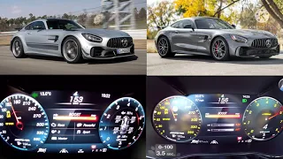 Mercedes AMG GTR vs Mercedes AMG GTR PRO 0-250 kmh