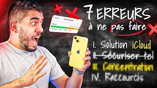 7 erreurs à ne pas faire sur iPhone ! (on en fini avec iCloud plein !)