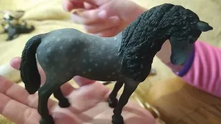 РАСПАКОВКА+ОБЗОР НА МОИХ SCHLEICH!!!!!